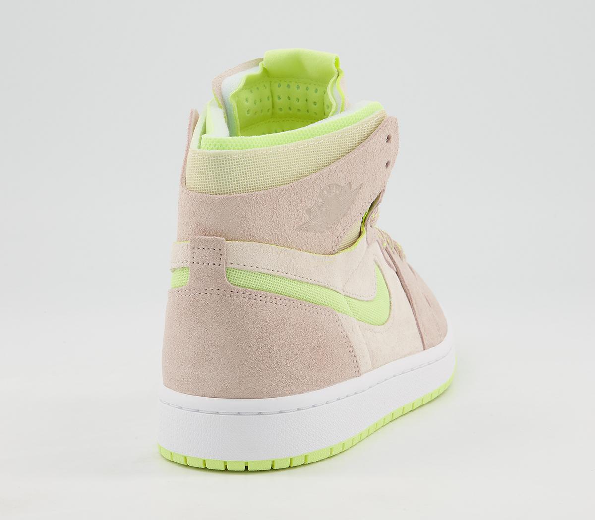 Jordan Jordan 1 Zoom Cmft Trainers Jordan Jordan 1 Zoom Cmft Trainers Pearl White Fossil Light Lemon Twist White