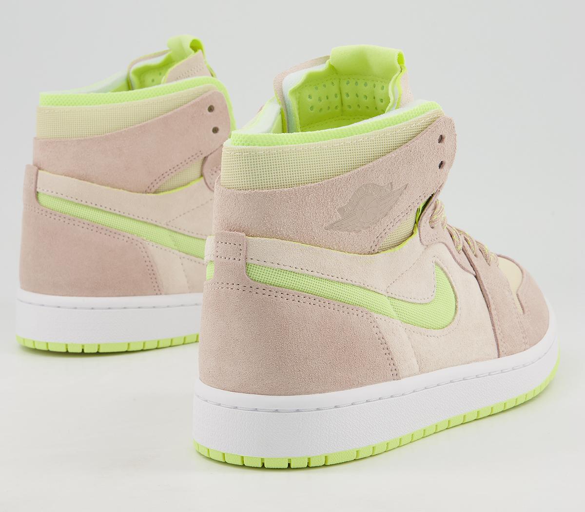 Jordan Jordan 1 Zoom Cmft Trainers Jordan Jordan 1 Zoom Cmft Trainers Pearl White Fossil Light Lemon Twist White