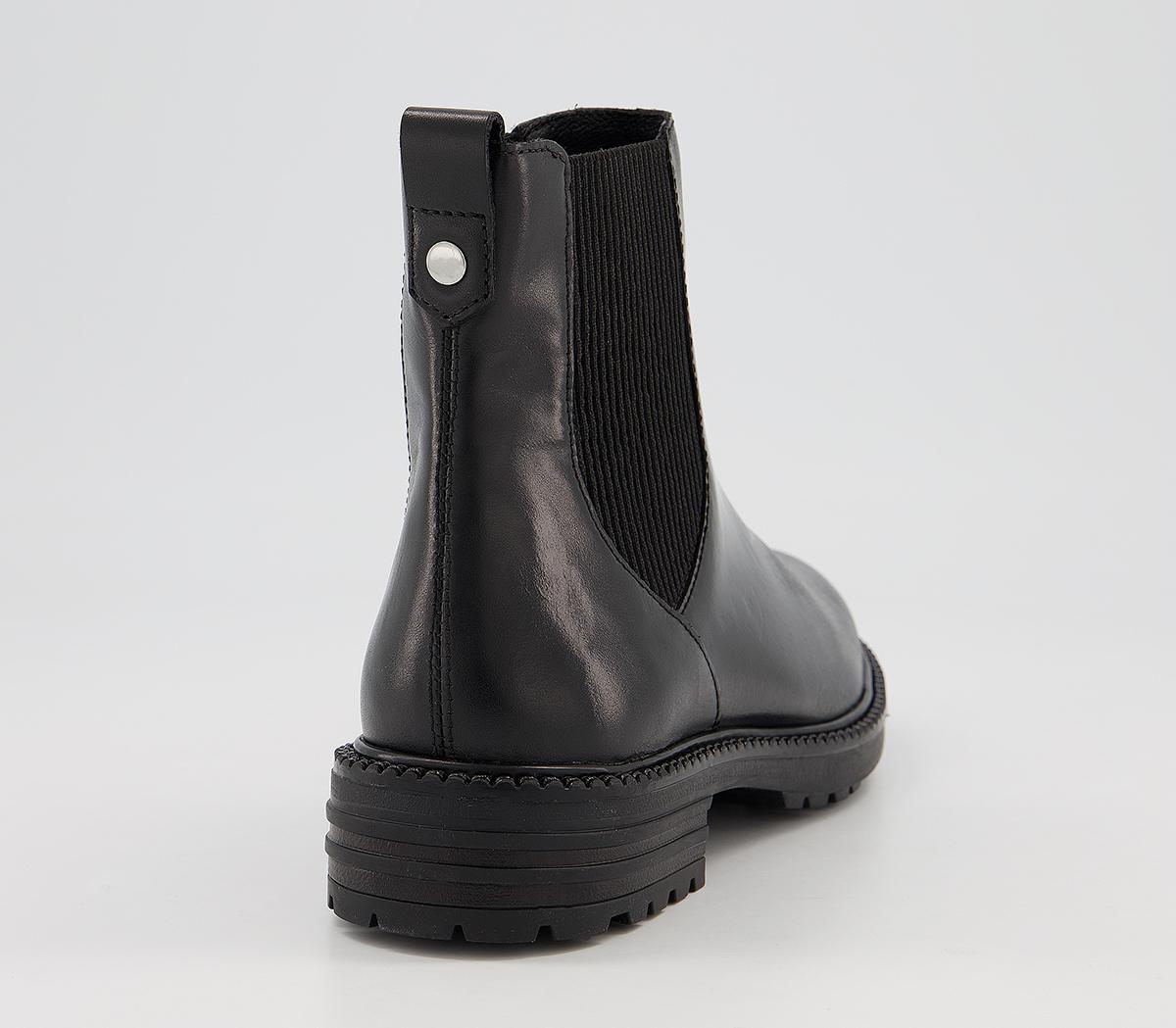 OFFICEAim Chelsea Cleated BootsBlack Leather