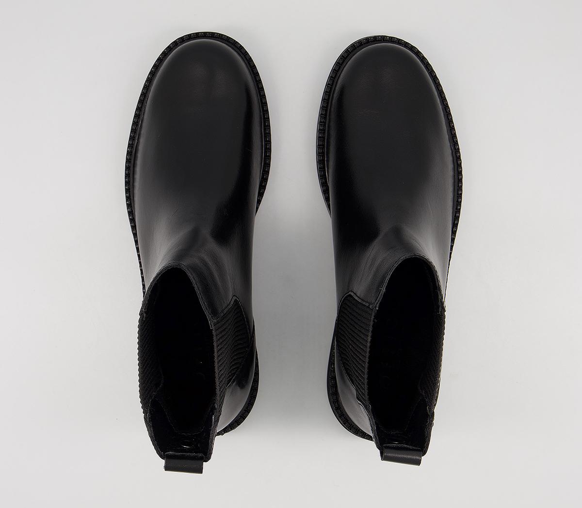 OFFICEAim Chelsea Cleated BootsBlack Leather