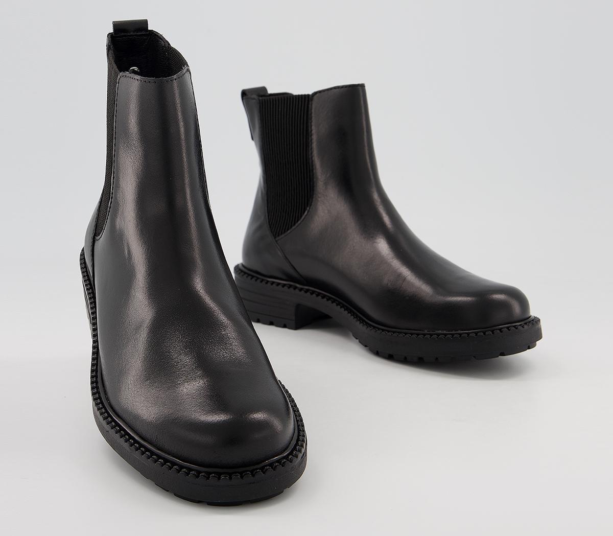 OFFICEAim Chelsea Cleated BootsBlack Leather
