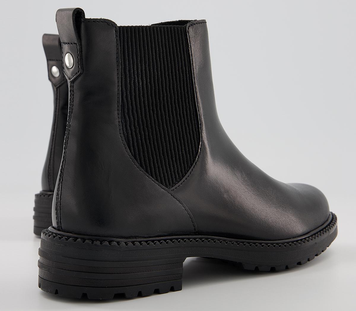 OFFICEAim Chelsea Cleated BootsBlack Leather