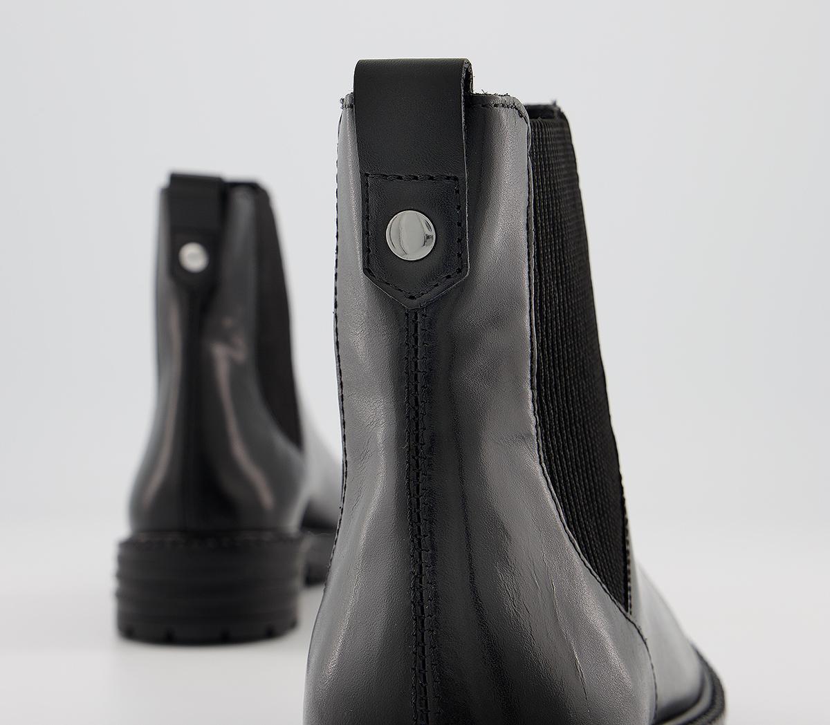 OFFICEAim Chelsea Cleated BootsBlack Leather