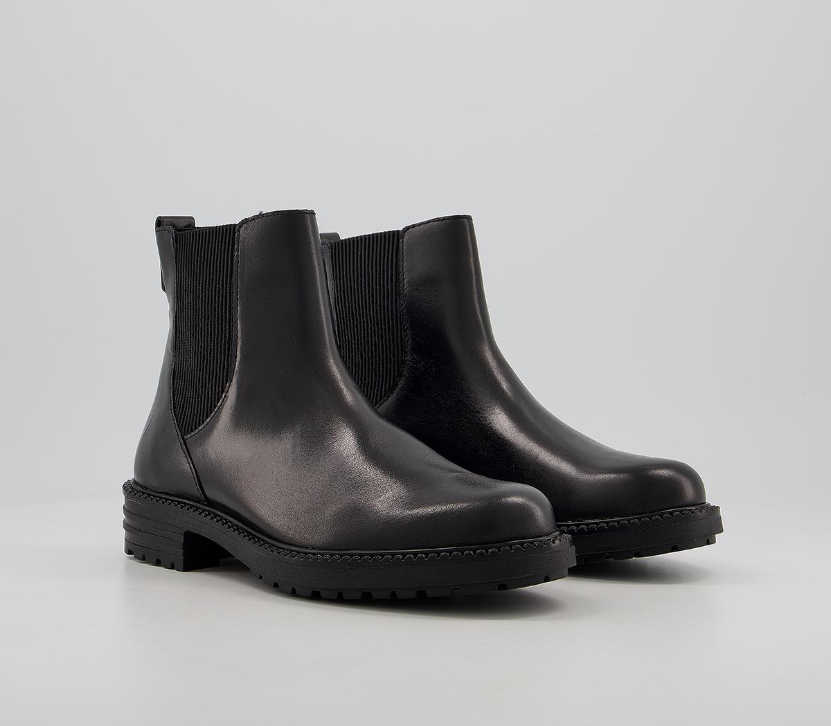 OFFICEAim Chelsea Cleated BootsBlack Leather
