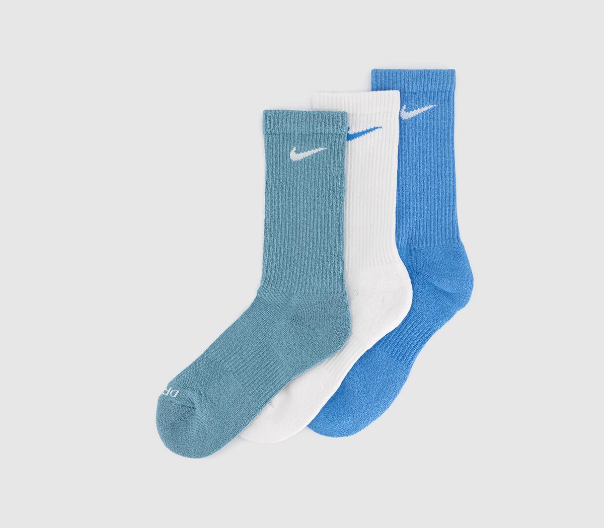 NikeCrew Socks 3 Pair NikeCrew Socks 3 PairBlue Blue Multi
