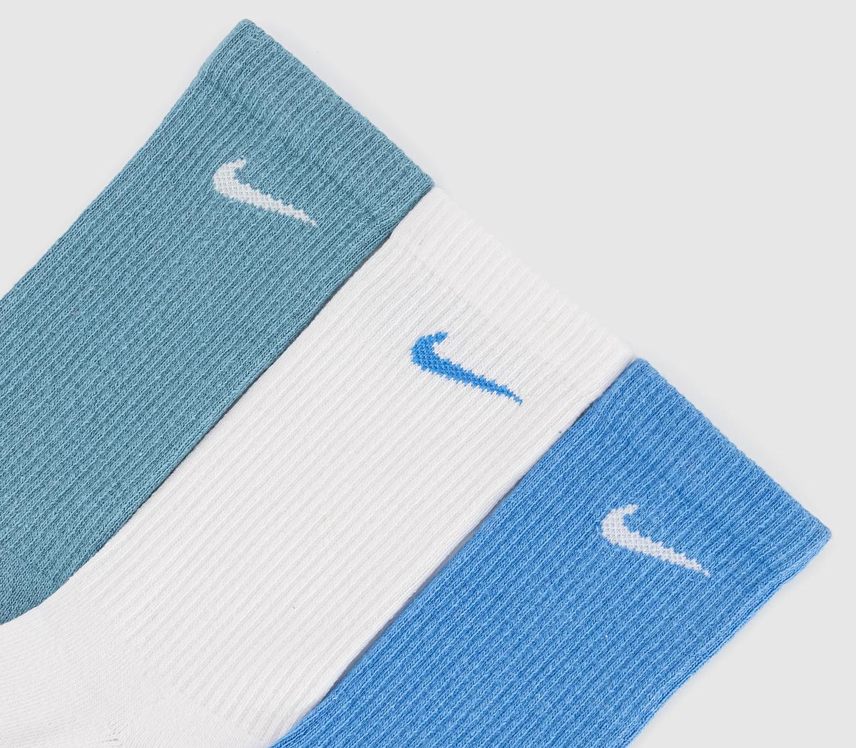 NikeCrew Socks 3 Pair NikeCrew Socks 3 PairBlue Blue Multi
