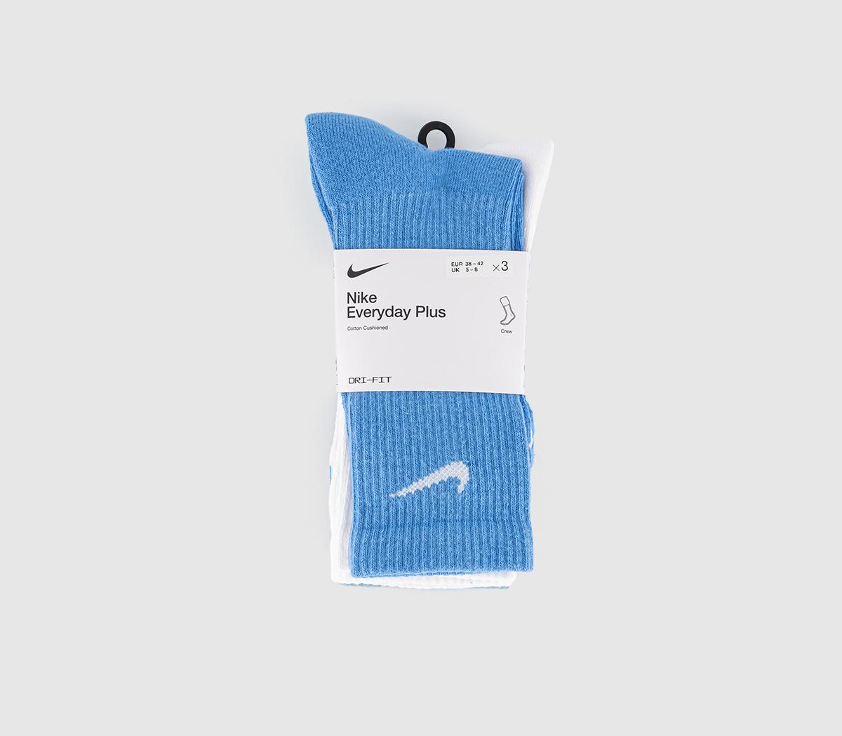 NikeCrew Socks 3 Pair NikeCrew Socks 3 PairBlue Blue Multi