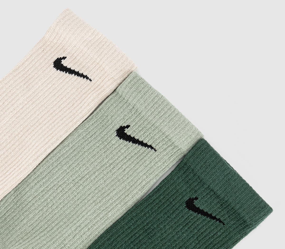 NikeCrew Socks 3 Pair SocksMulti Green