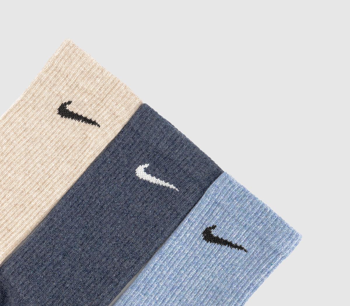 NikeCrew Socks 3-Pack NikeCrew Socks 3-PackNavy Blue Cream