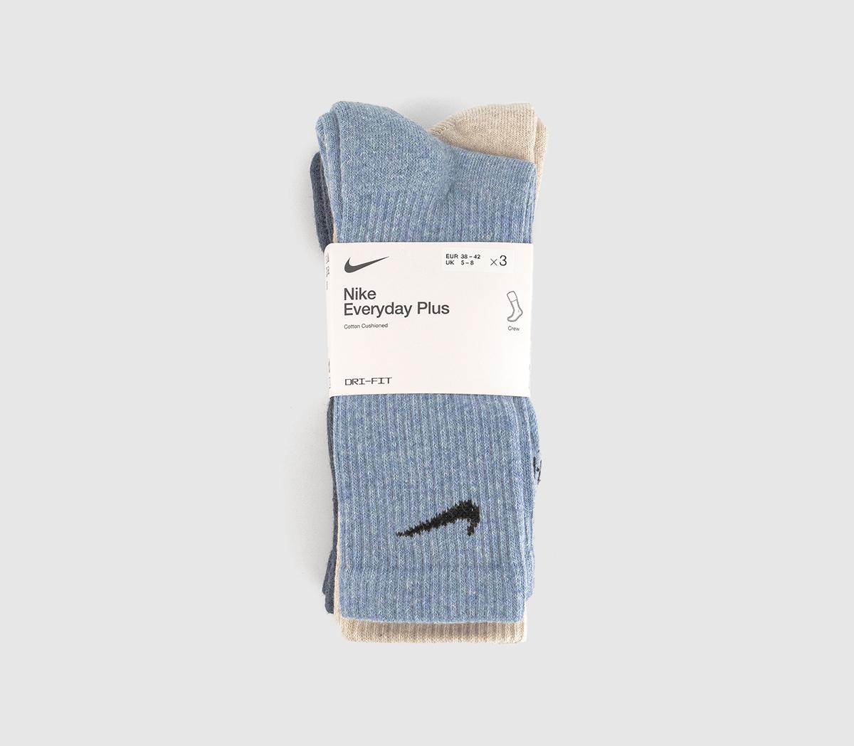 NikeCrew Socks 3-Pack NikeCrew Socks 3-PackNavy Blue Cream