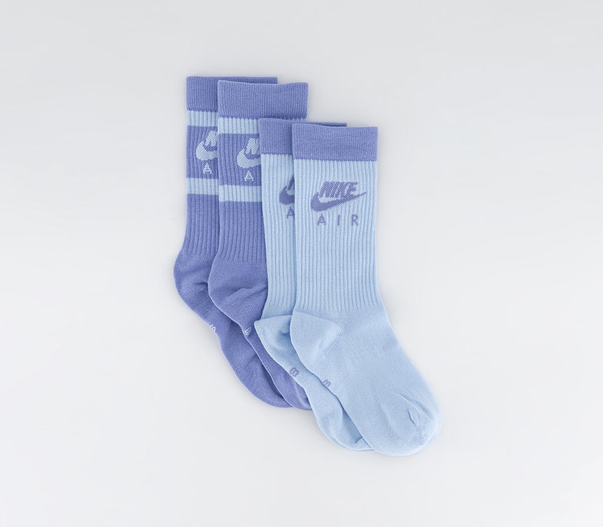 Nike Crew Socks 3 Pairs Multi Purple - Socks