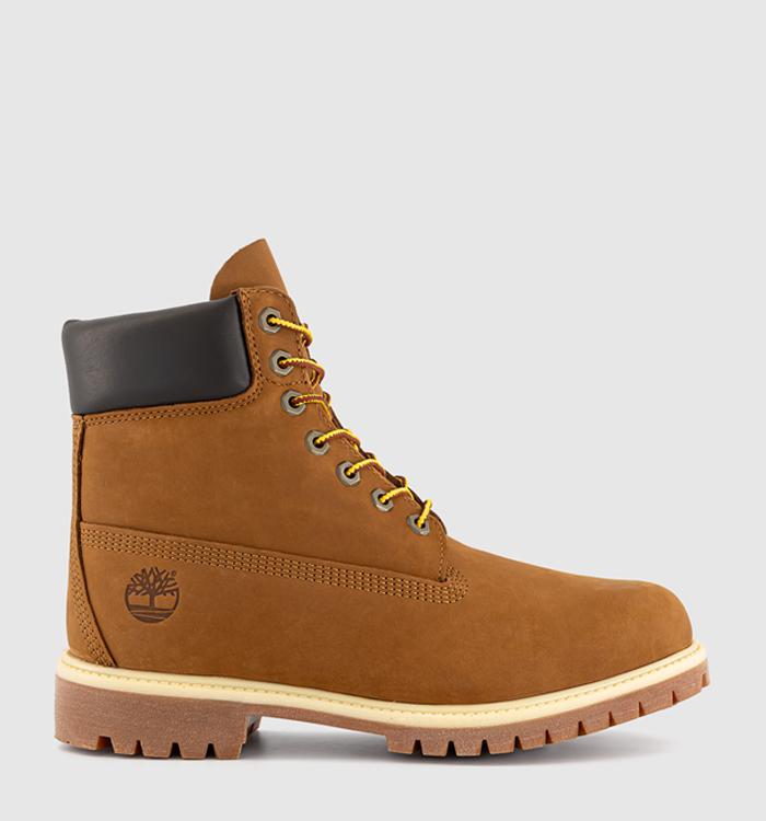 Timberland 6 Inch Buck Boots Dark Wheat Nubuck