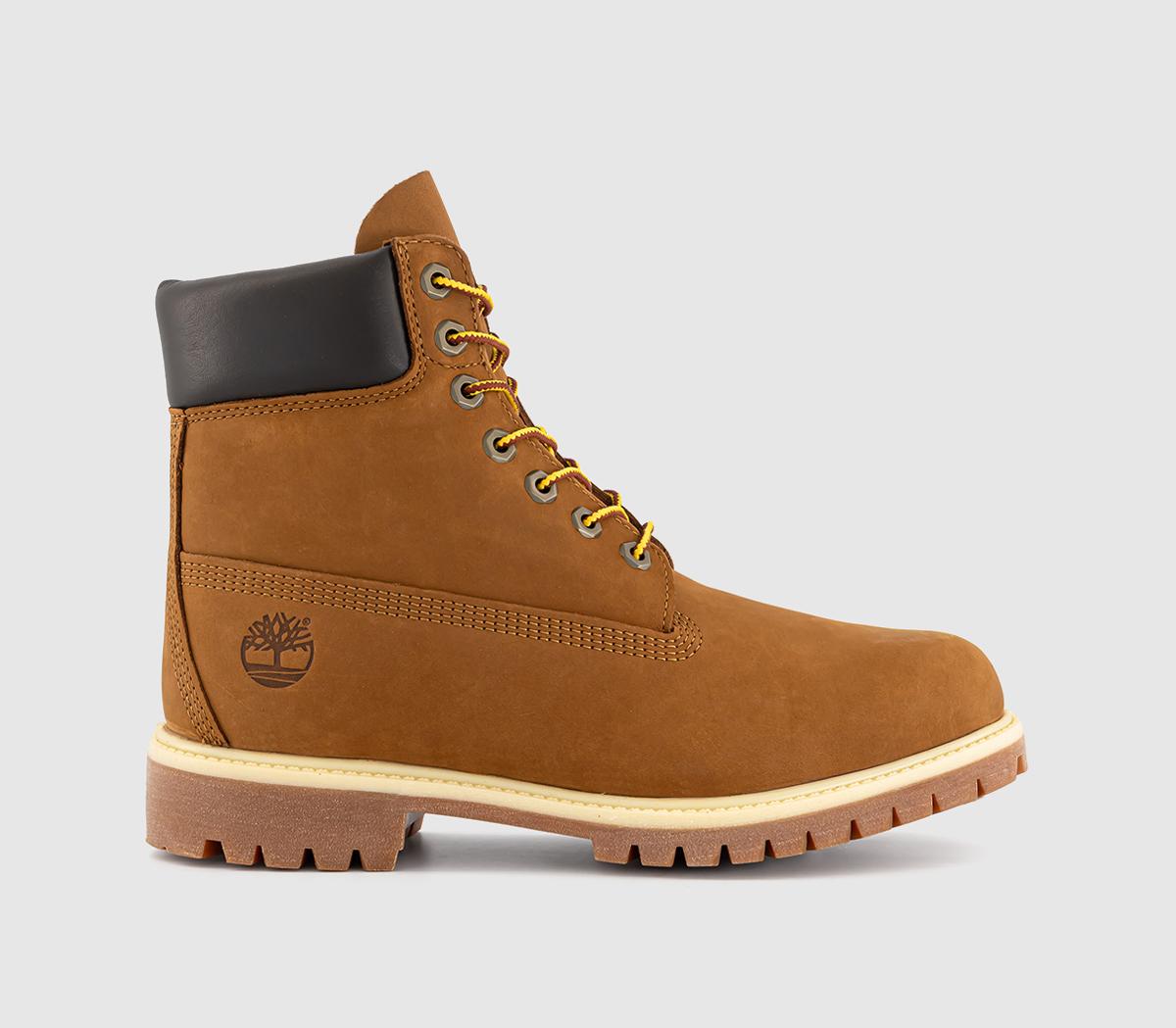 Timberland 6 Inch Buck Boots Dark Wheat Nubuck  Brown in Men's Size 11, Office Shoes