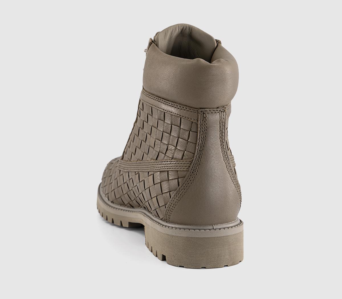 Timberland 6 Inch Buck Boots Olive Full Grain Woven - Men's Boots