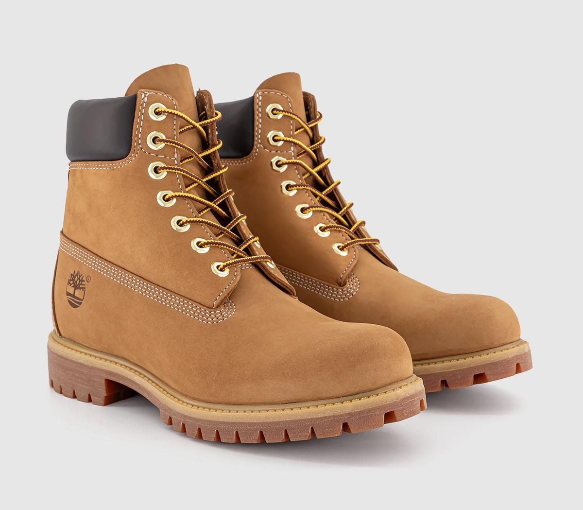 Timberland Mens 6in Buck Boot Wheat Nubuck Boots In Natural, 6.5