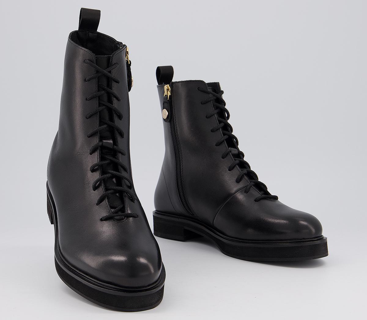Office Alliance Lace Up Ankle Boots Office Alliance Lace Up Ankle Boots Black Leather