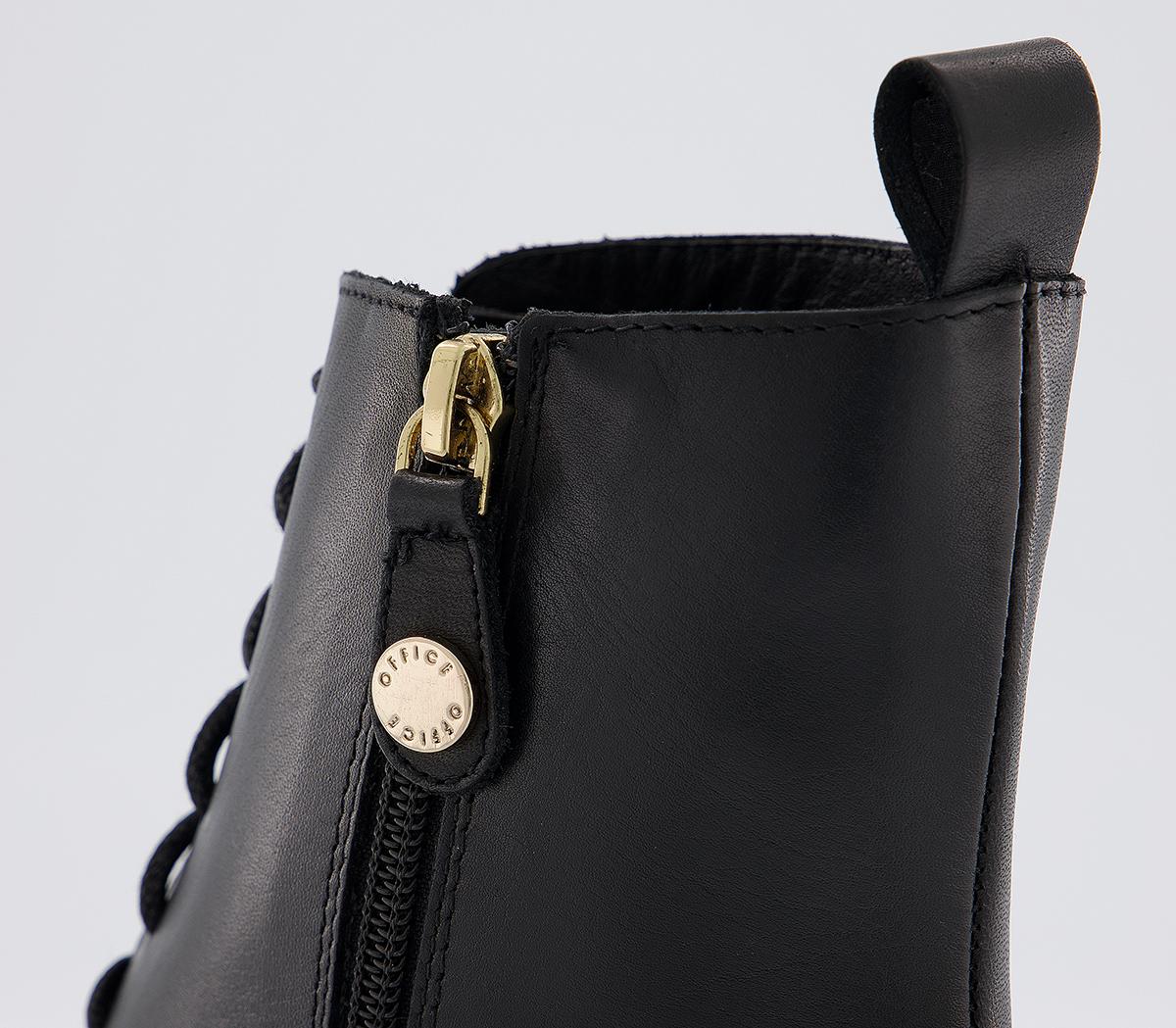 Office Alliance Lace Up Ankle Boots Office Alliance Lace Up Ankle Boots Black Leather