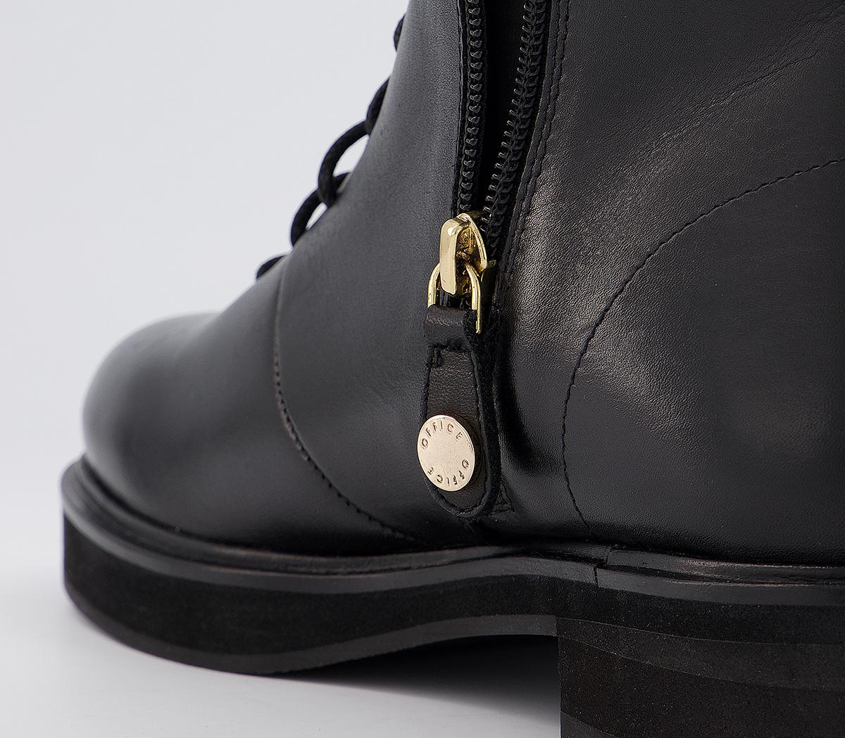 Office Alliance Lace Up Ankle Boots Office Alliance Lace Up Ankle Boots Black Leather