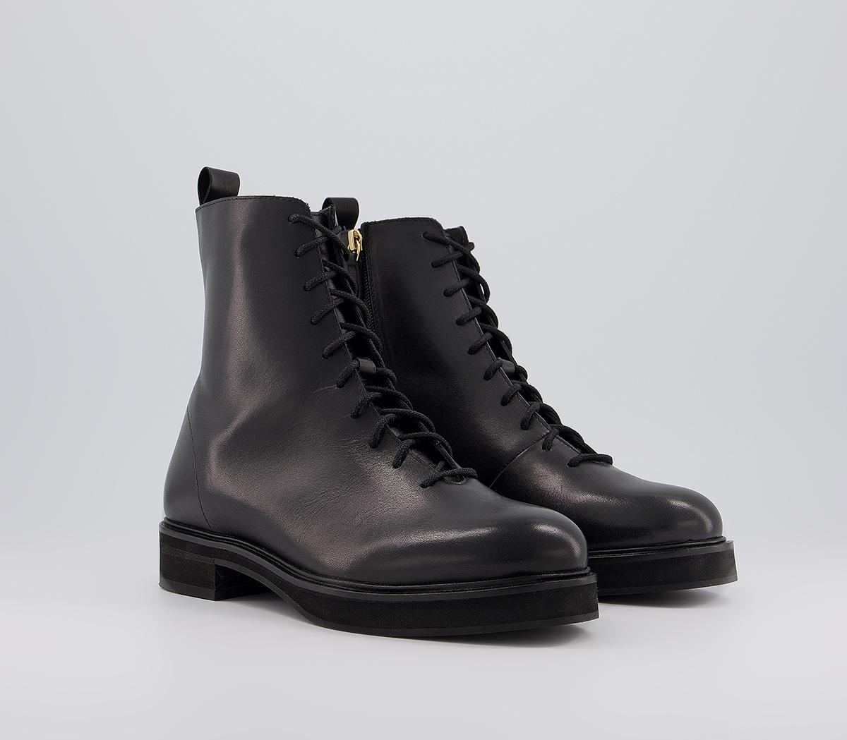 Office Alliance Lace Up Ankle Boots Office Alliance Lace Up Ankle Boots Black Leather