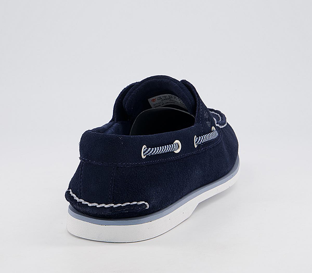Timberland New Boat Shoes Timberland New Boat Shoes Navy Suede White
