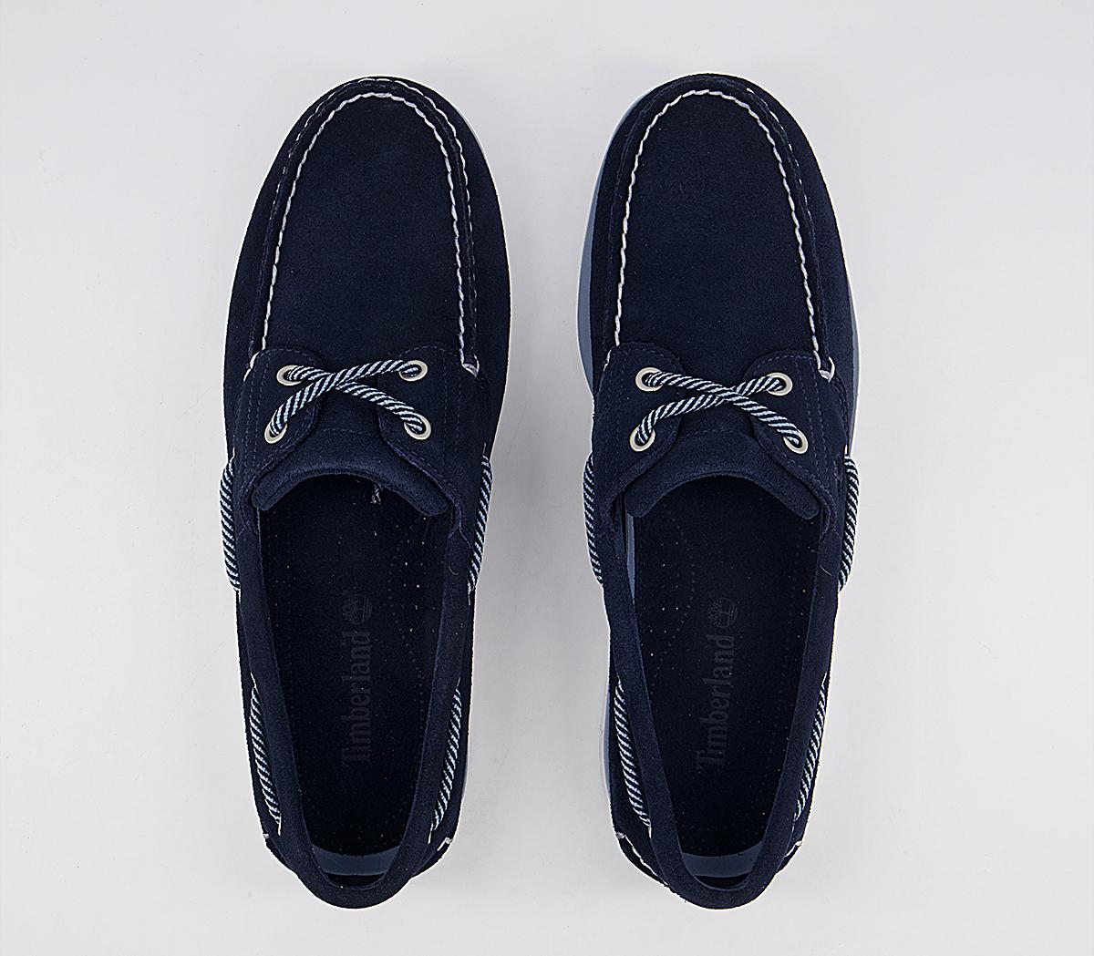 Timberland New Boat Shoes Timberland New Boat Shoes Navy Suede White
