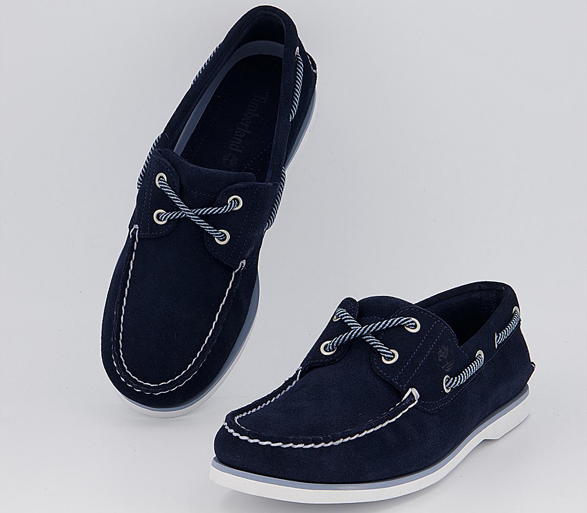Timberland New Boat Shoes Timberland New Boat Shoes Navy Suede White
