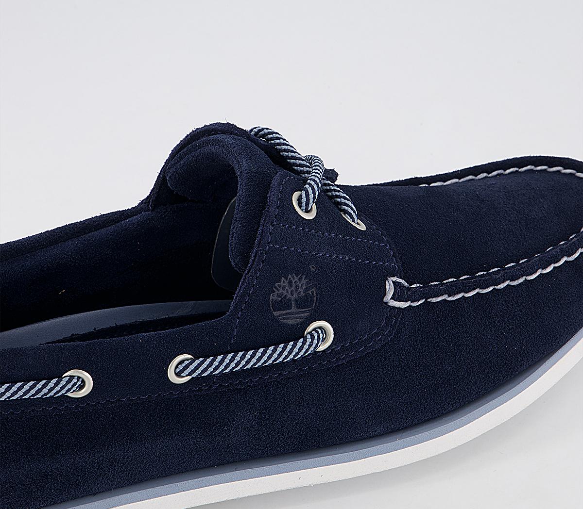 Timberland New Boat Shoes Timberland New Boat Shoes Navy Suede White