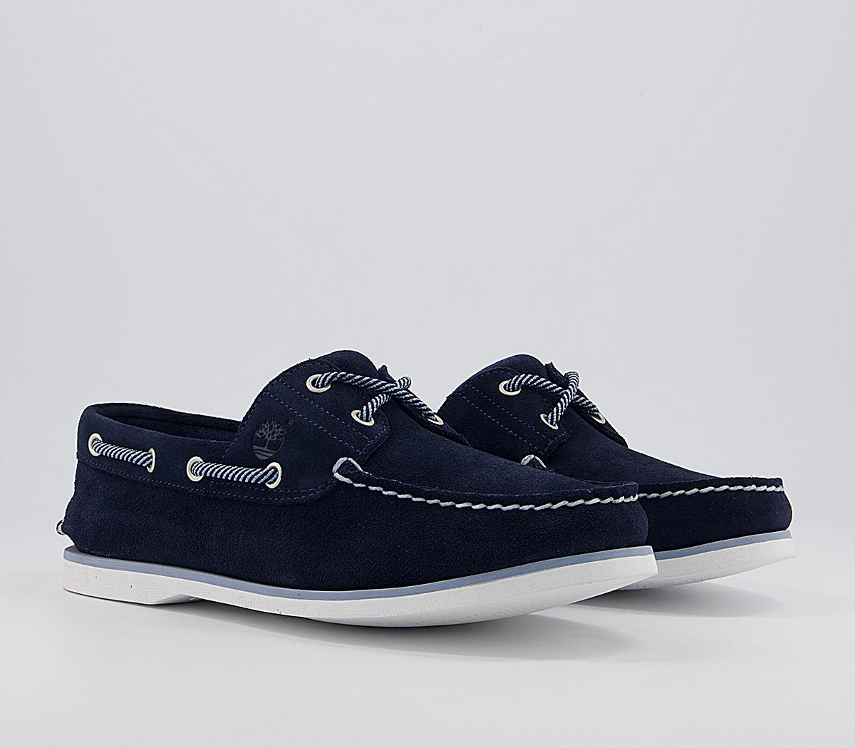 Timberland New Boat Shoes Timberland New Boat Shoes Navy Suede White