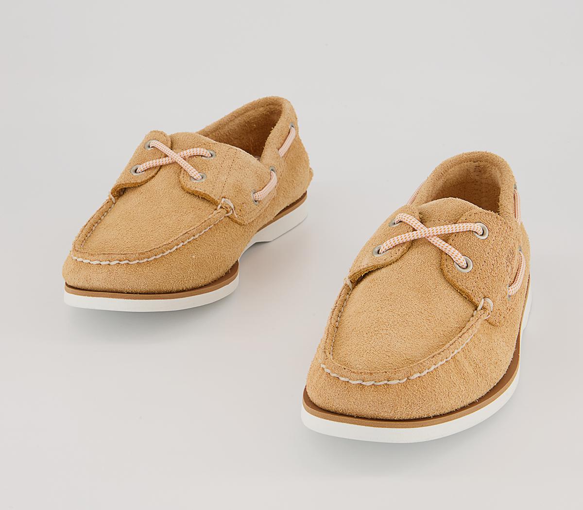Timberland New Boat Shoes Timberland New Boat Shoes Light Orange Suede