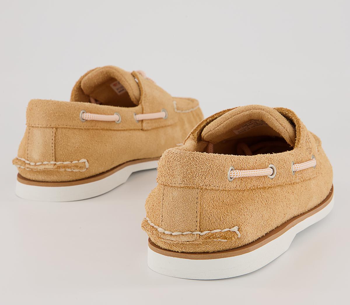 Timberland New Boat Shoes Timberland New Boat Shoes Light Orange Suede