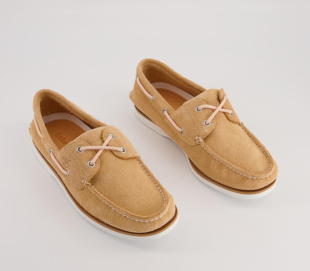 Timberland New Boat Shoes Timberland New Boat Shoes Light Orange Suede