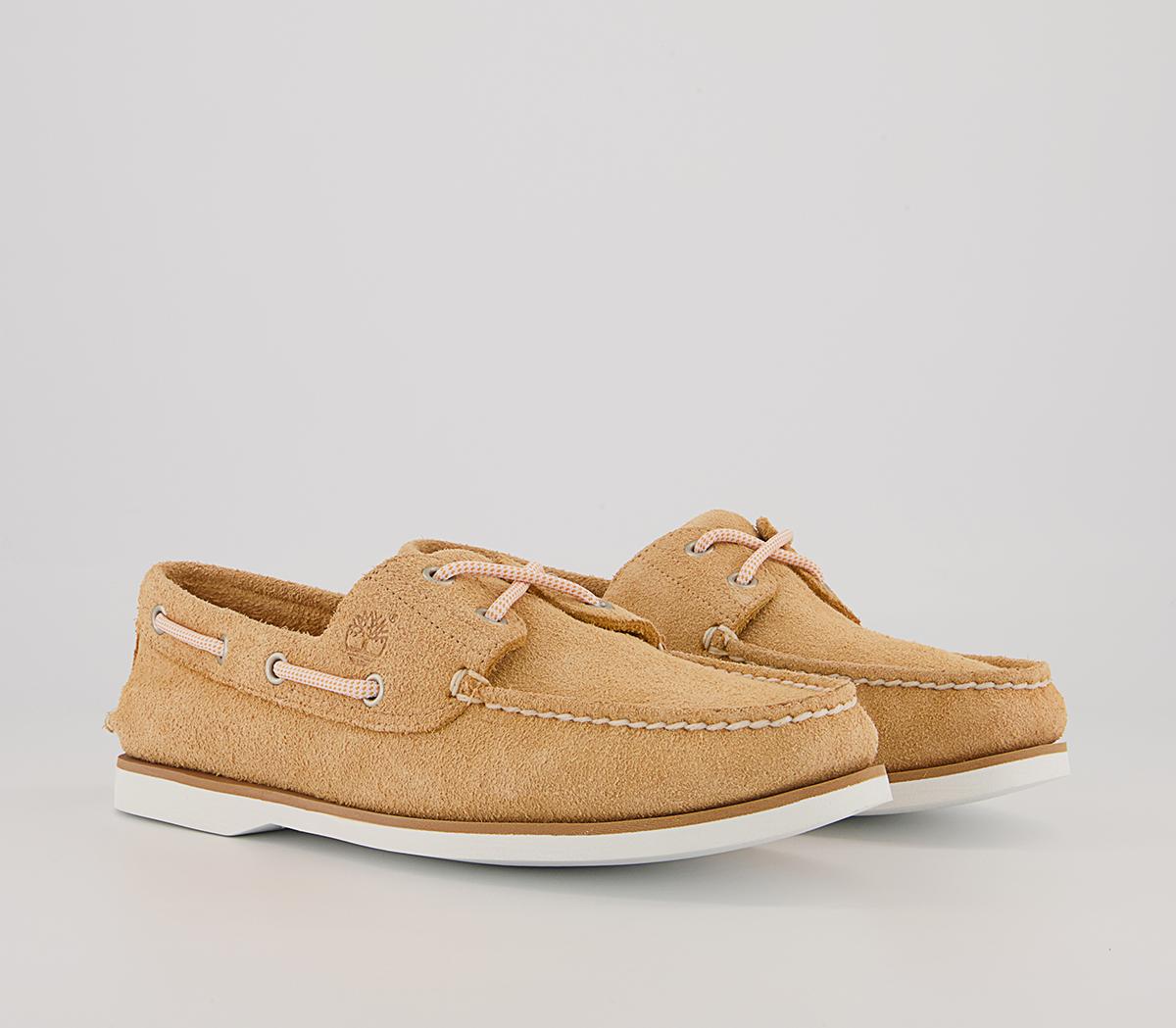 Timberland New Boat Shoes Light Orange Suede - Men's Casual Shoes