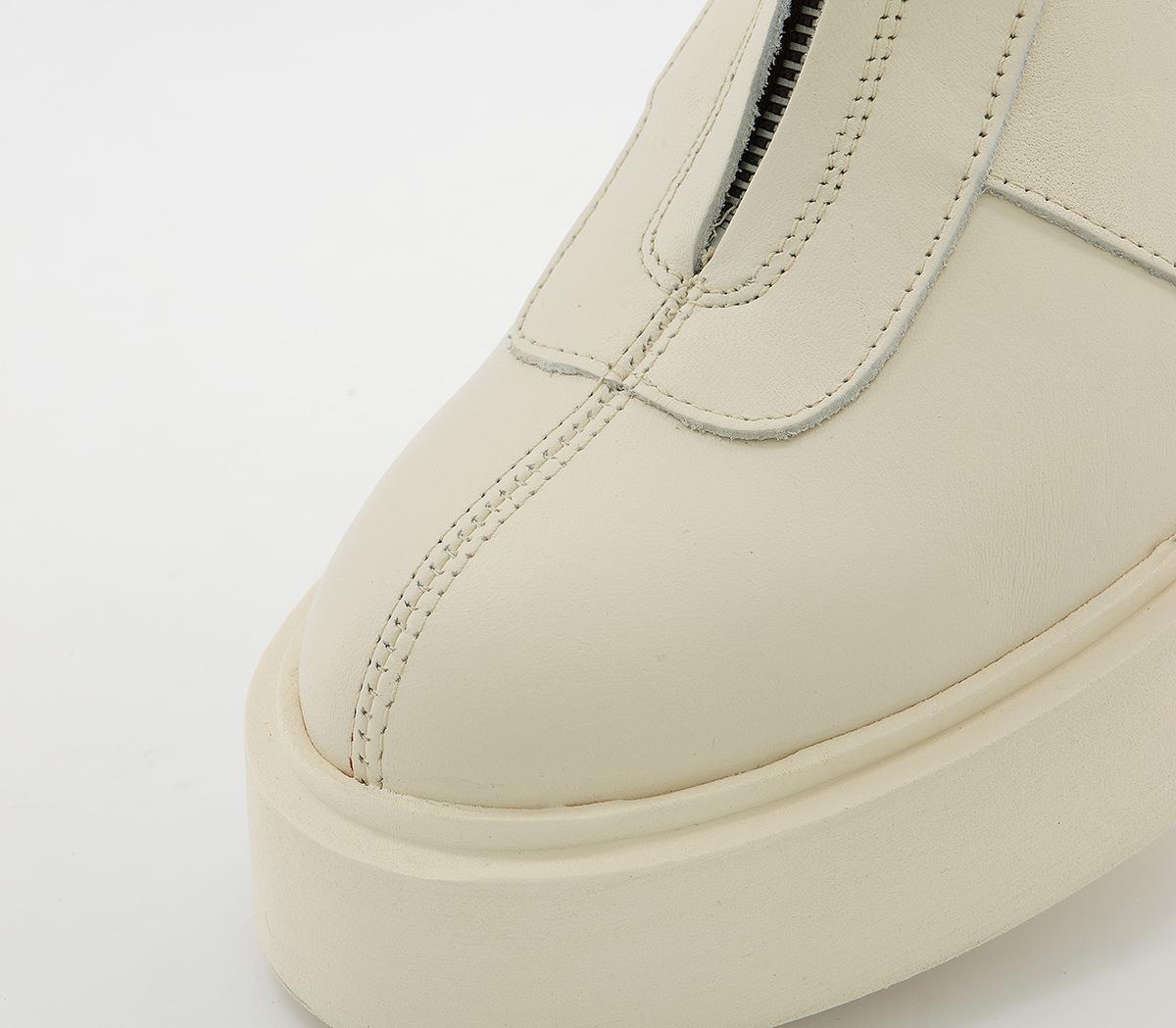 Office Accomplish Front Zip Ankle Boots Office Accomplish Front Zip Ankle Boots Neutral Leather Drench
