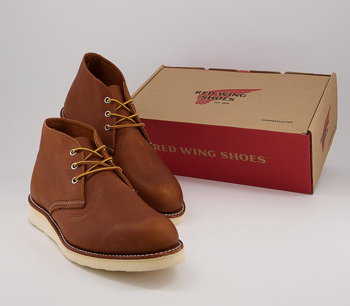 Redwing Work Chukka Boots Redwing Work Chukka Boots Tan Leather