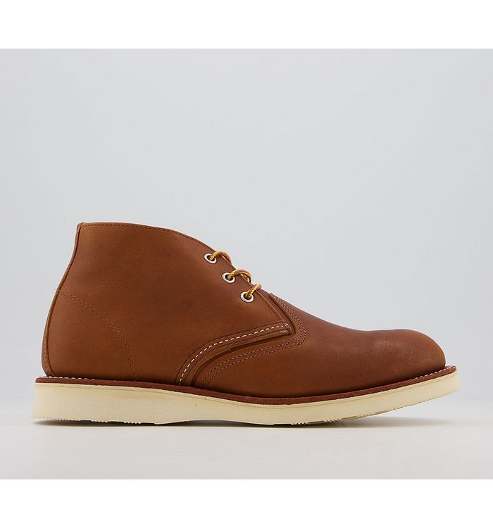 Redwing Mens Work Chukka Boots Leather In Brown
