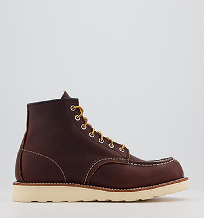 Redwing Work Wedge Boots Brown Leather
