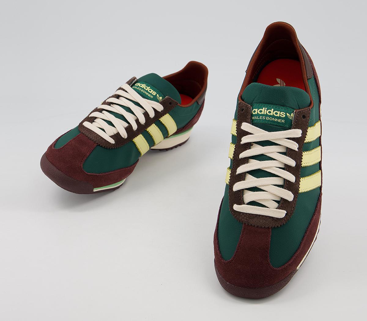 adidas gazelle silver green womens Adidas SL 72 Knit Wales Bonner Brown  LOCKERSTREET