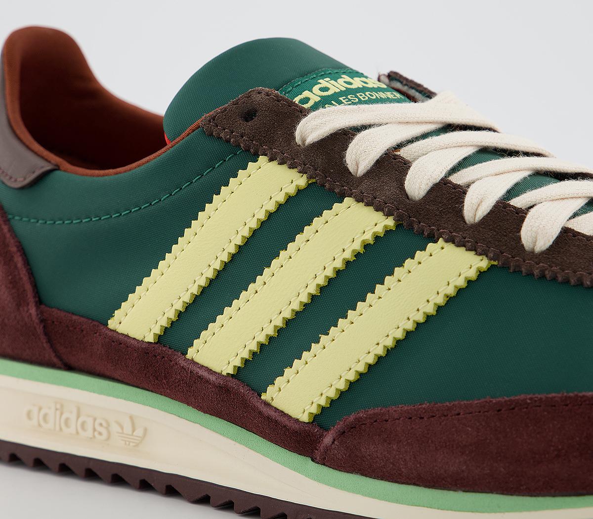 adidas Consortium Sl72 Wales Bonner Trainers Hemp Maroon 