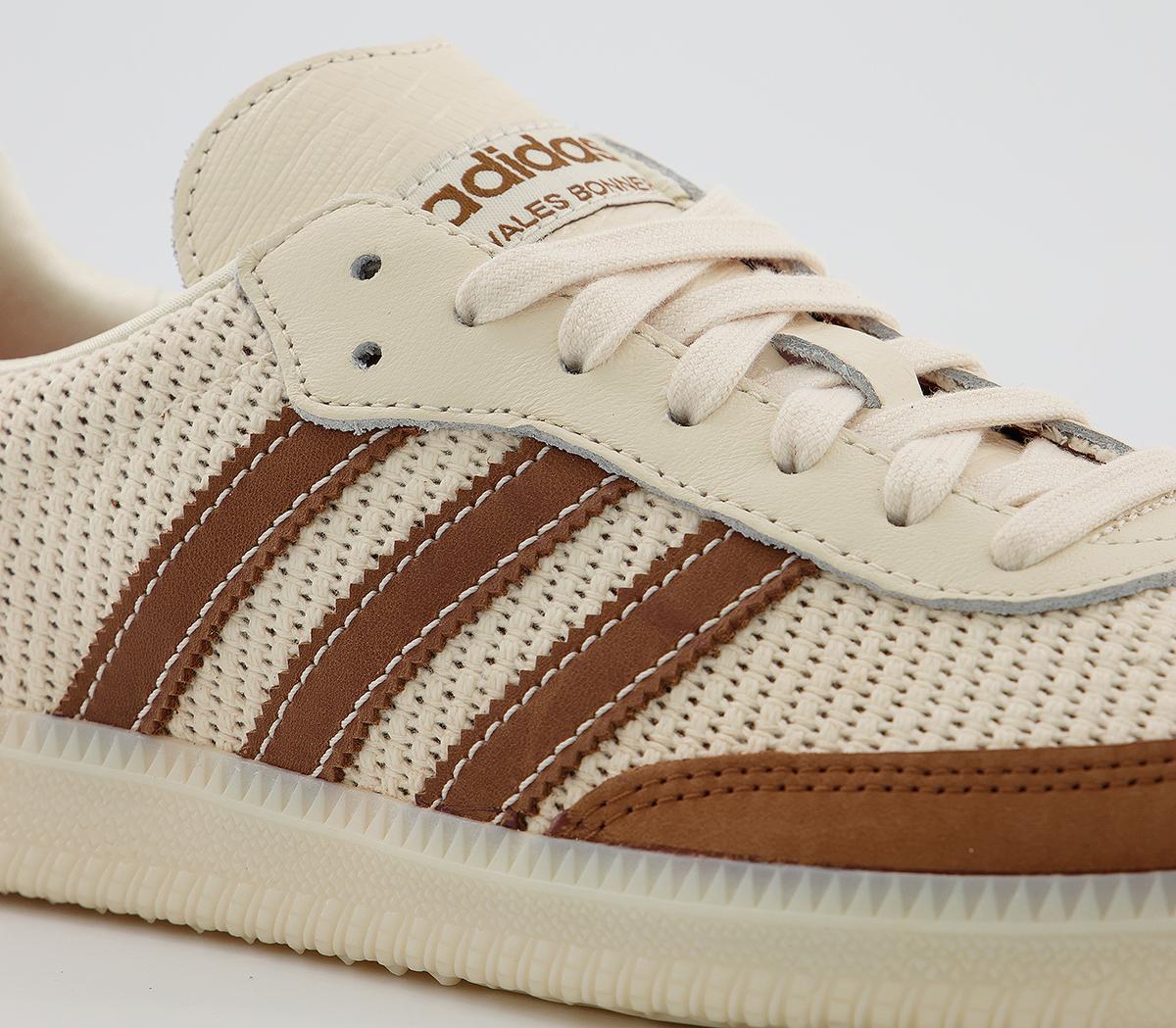 adidas Consortium Samba Wales Bonner Trainers Cream White Brown