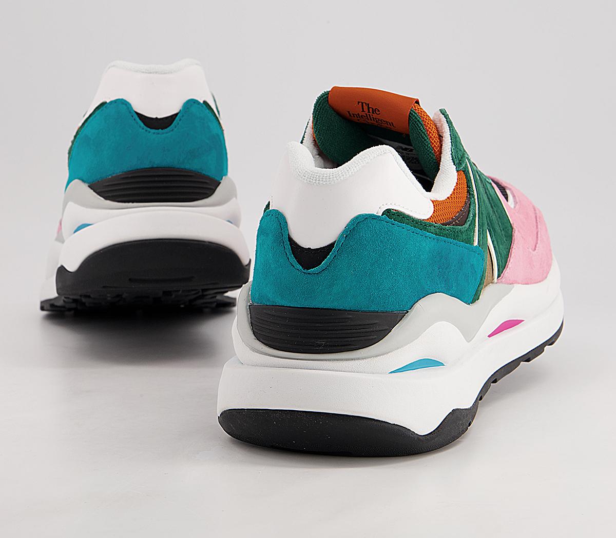 New Balance M5740 Trainers New Balance M5740 Trainers Night Watch Green Pink