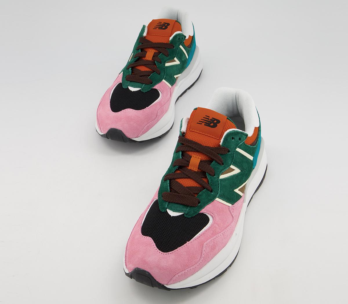 New Balance M5740 Trainers New Balance M5740 Trainers Night Watch Green Pink