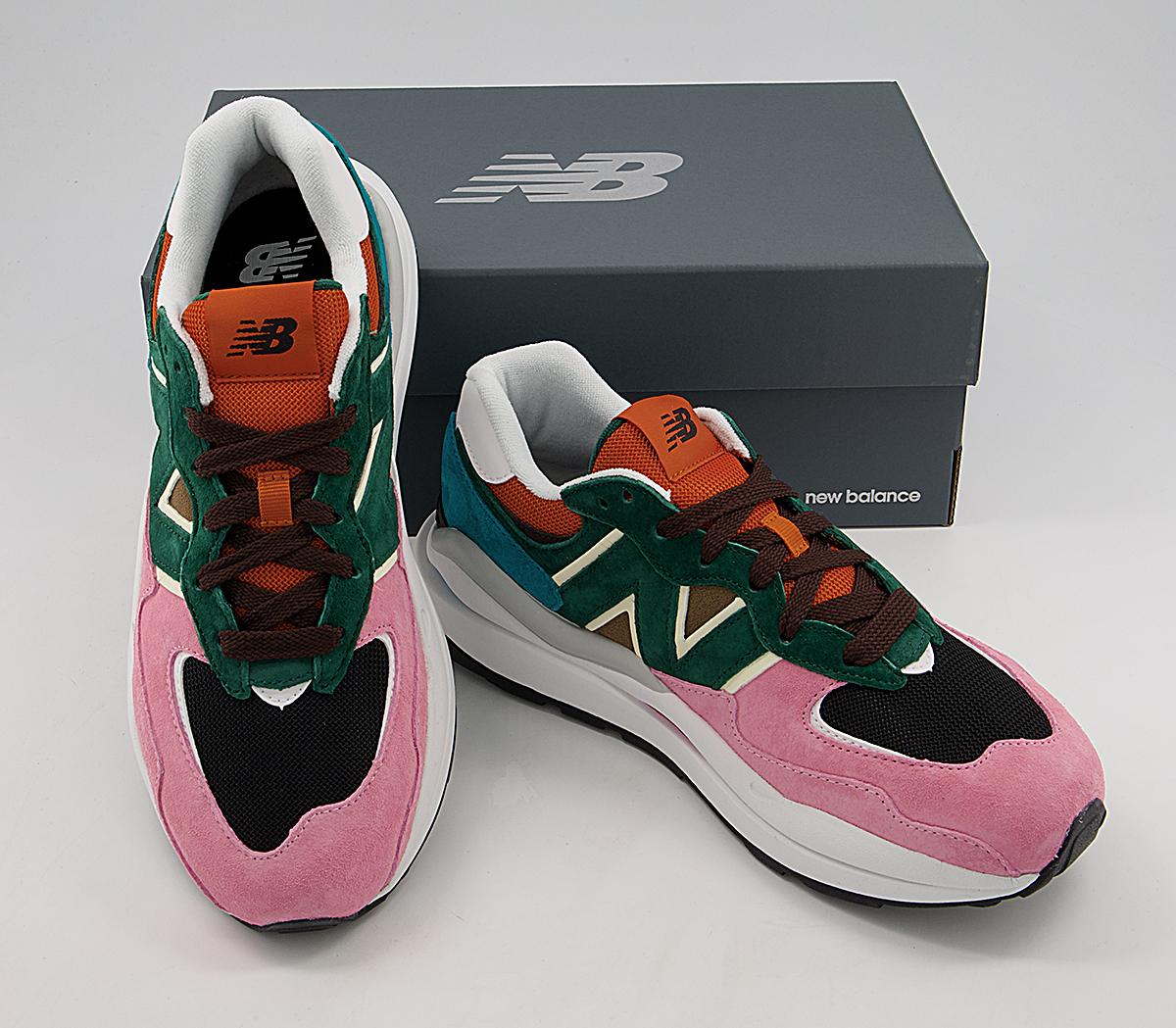 New Balance M5740 Trainers New Balance M5740 Trainers Night Watch Green Pink