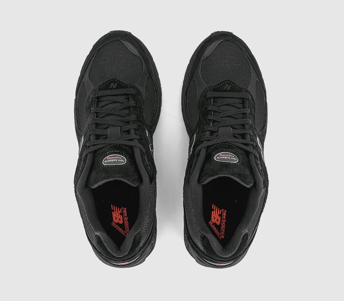 New Balance2002 TrainersBlack Black Red