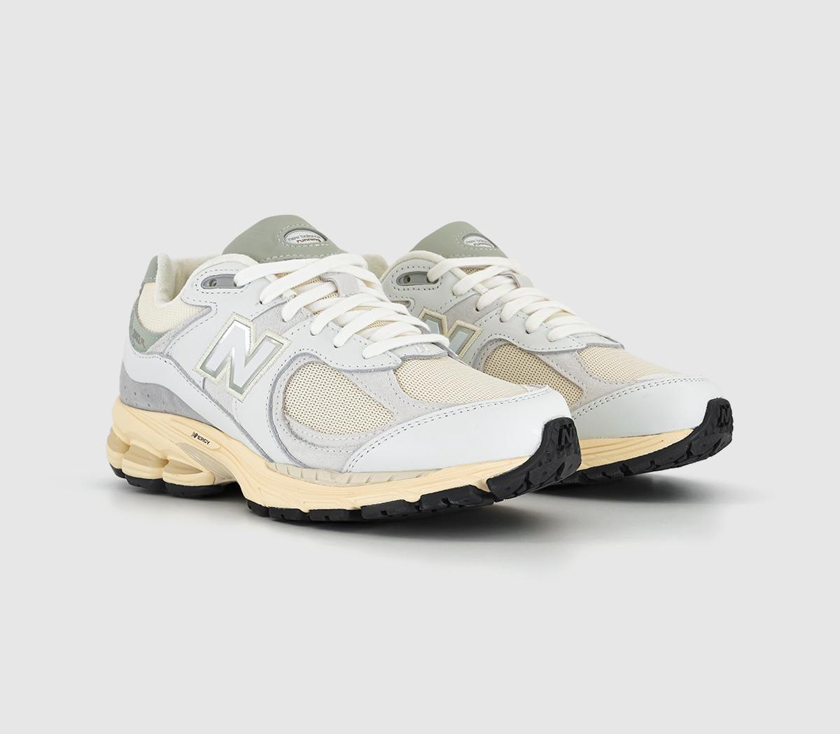 New Balance 2002 Trainers Grey Off White, 7.5