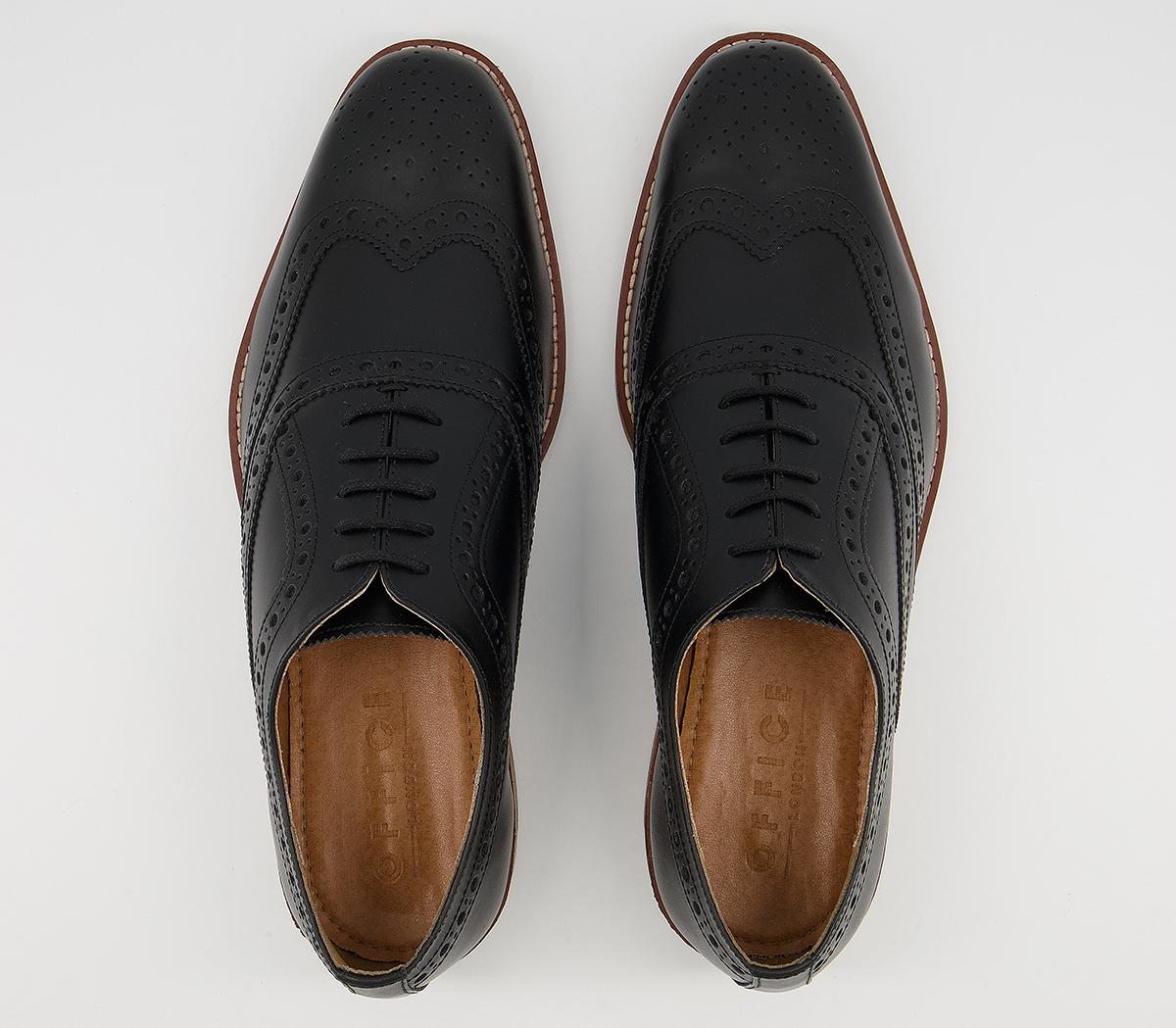 Office Meaner Brogues Office Meaner Brogues Black Leather