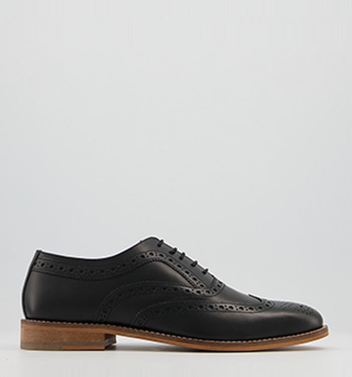 Office Meaner Brogues Black Leather