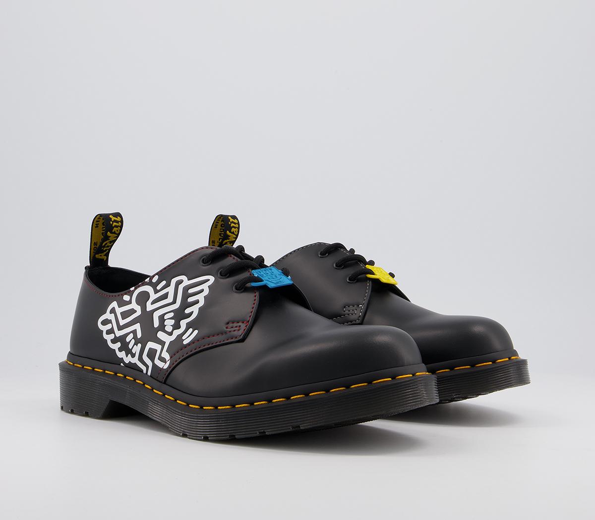 Dr. MartensKeith Haring 1461 3 Eye ShoesBlack