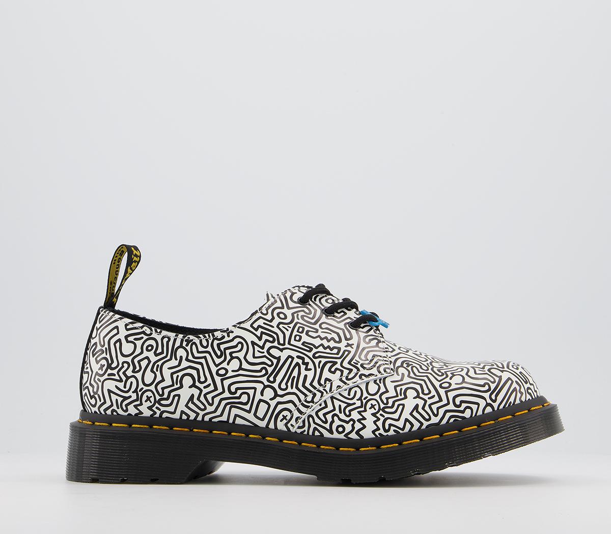 Dr. MartensKeith Haring 1461 3 Eye Shoes MWhite