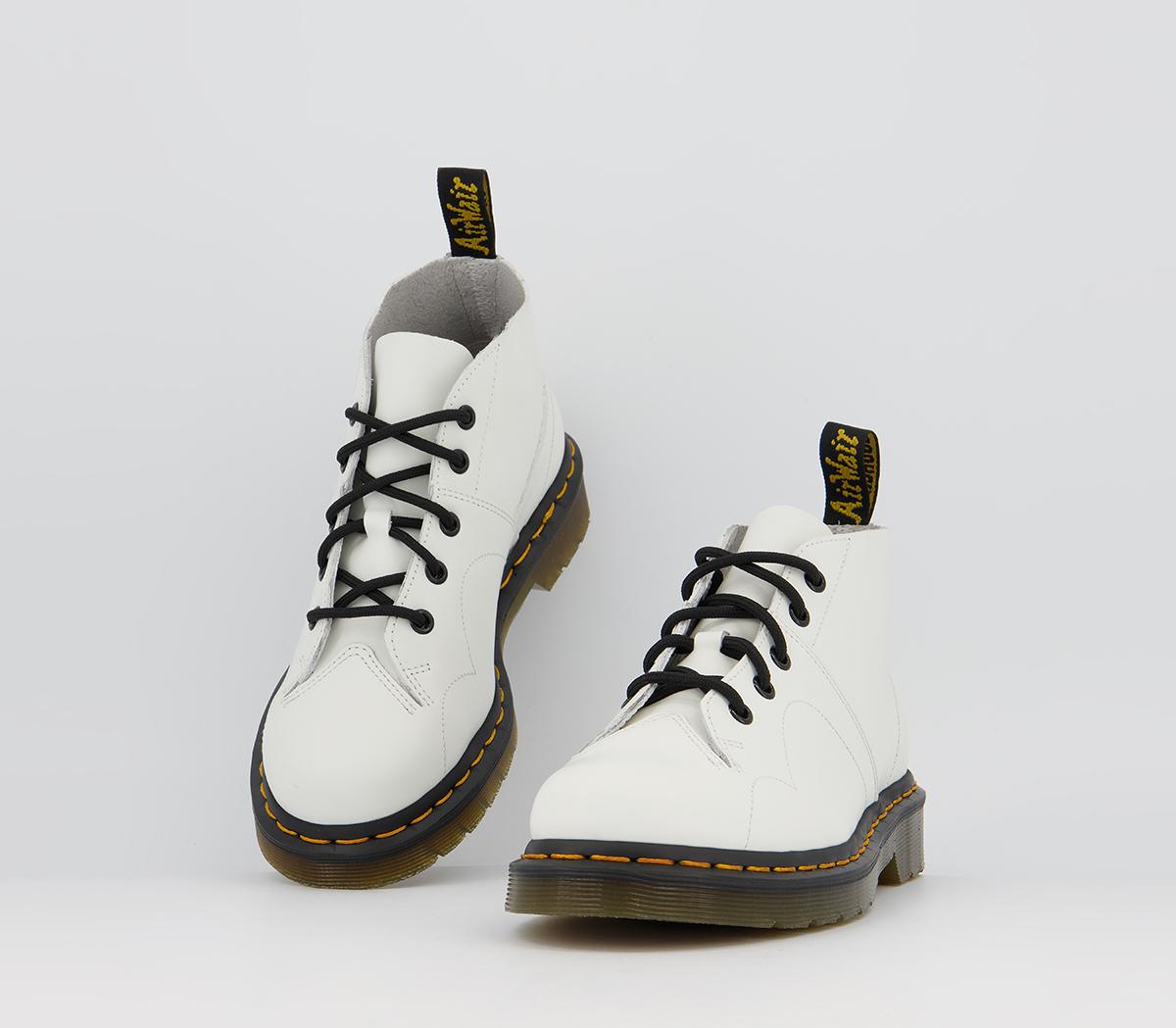 Dr. Martens Church Monkey Smooth Boots Dr. Martens Church Monkey Smooth Boots White