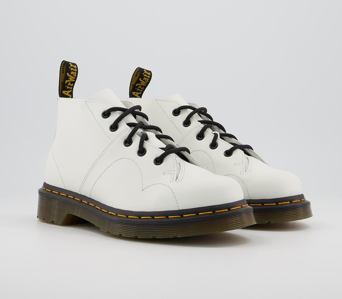 Dr. Martens Church Monkey Smooth Boots Dr. Martens Church Monkey Smooth Boots White